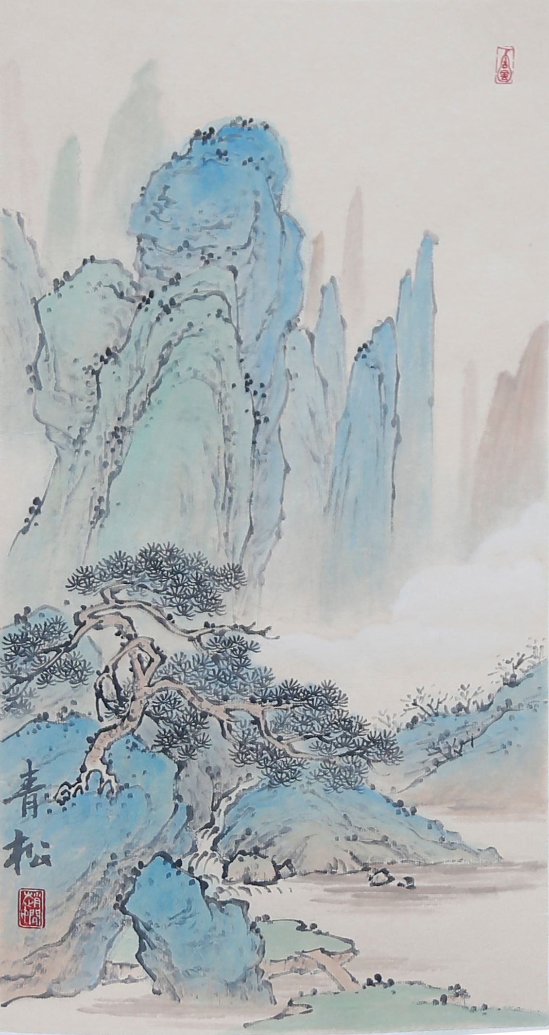 219区委老干部局赵娴《青山澹吾虑》